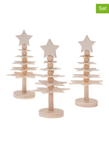 SUNNYSUE 3er-Set: Kleiner Sternenbaum in Natur