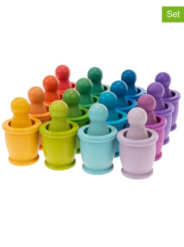 SUNNYSUE 32tlg. Set: Regenbogen-Figuren in Bunt