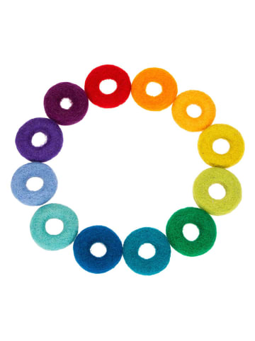 SUNNYSUE Vilten donuts "Regenboog" meerkleurig