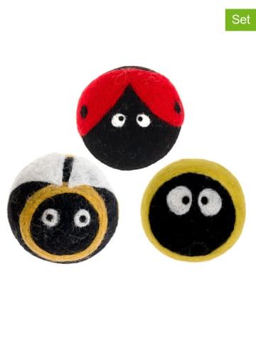 SUNNYSUE 3er-Set: Filzball "Käferchen" - ab 3 Jahren