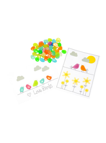 SUNNYSUE Świecące kamyczki (100 szt.) w różnych kolorach