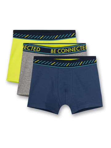 Sanetta Bokserki (3 pary) w kolorze zielonym, szarym i granatowym