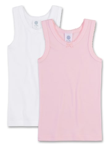 Sanetta Podkoszulki (2 szt.) w kolorze jasnoróżowym i białym