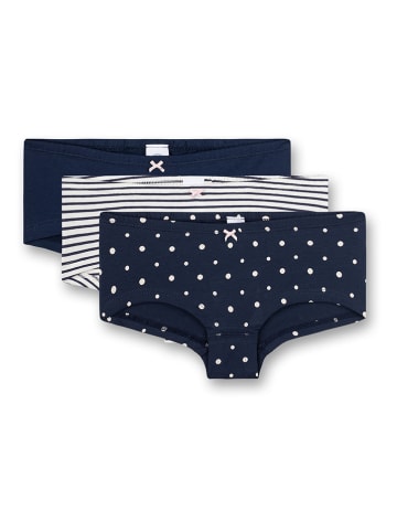 Sanetta 3er-Set: Pantys in Dunkelblau/ Weiß