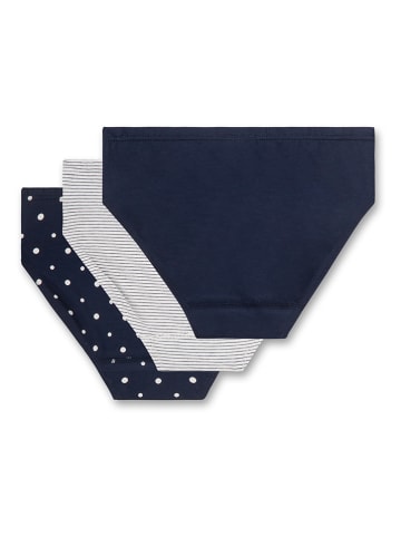 Sanetta Majtki (3 pary) w kolorze granatowo-białym