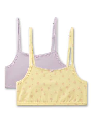 Sanetta 2-delige set: bustiers paars/geel