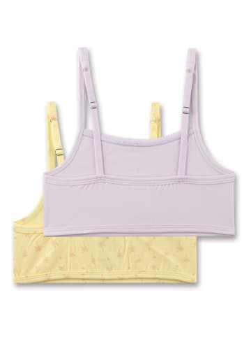 Sanetta 2-delige set: bustiers paars/geel