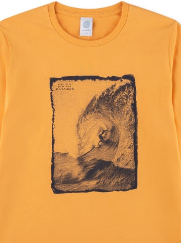 Sanetta Pyjama oranje/zwart