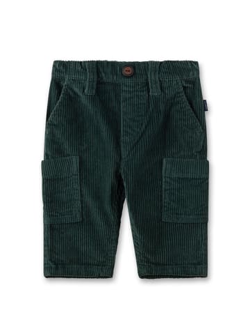 Sanetta Kidswear Bojówki sztruksowe w kolorze zielonym