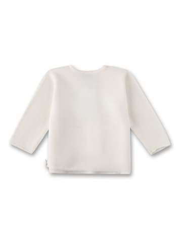 Sanetta Kidswear Wełniany kardigan w kolorze kremowym