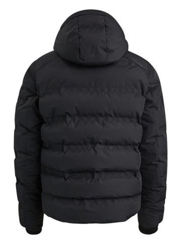 CAST IRON Doorgestikte jas zwart