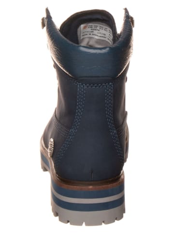 Timberland Leder-Boots in Dunkelblau