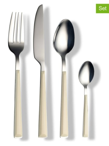 Echtwerk 24tlg. Besteck-Set "Basic" in Creme