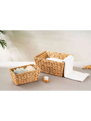 Echtwerk 3er-Set: Aufbewahrungskörbe in Beige