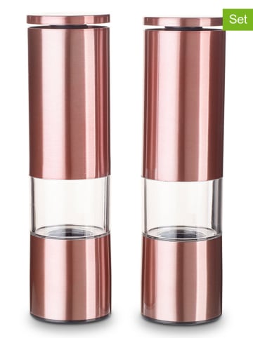 Echtwerk 2-delige set: zout- & pepermolen koperkleurig - (H)19 x Ø 5