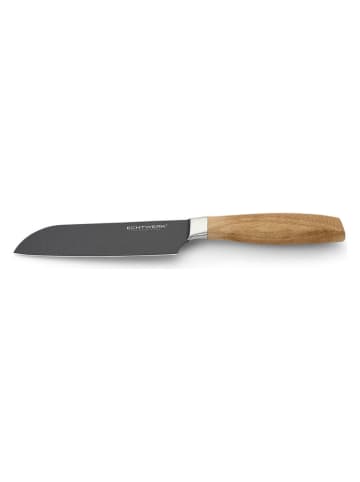 Echtwerk Nóż Santoku "Classic" w kolorze jasnobrązowo-czarnym - dł. 28,9 cm