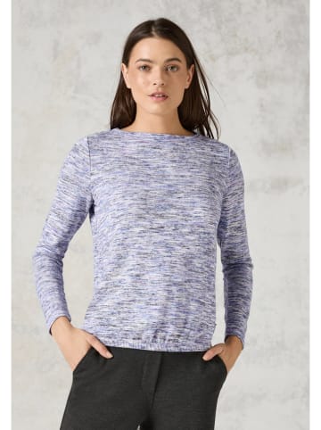 Cecil Pullover in Dunkelblau/ Weiß