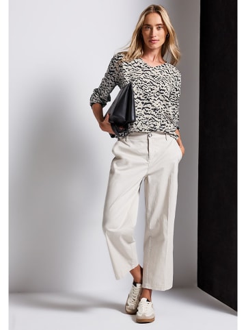 Street One Bluse in Weiß/ Schwarz