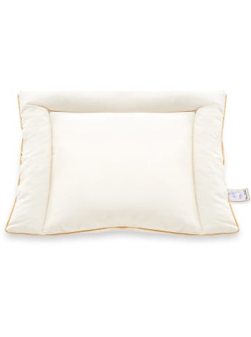 Frau Holle Daunen-Flachkissen in Creme