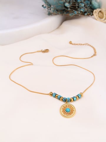 Charlize Vergulde ketting met edelstenen - (L)50 cm