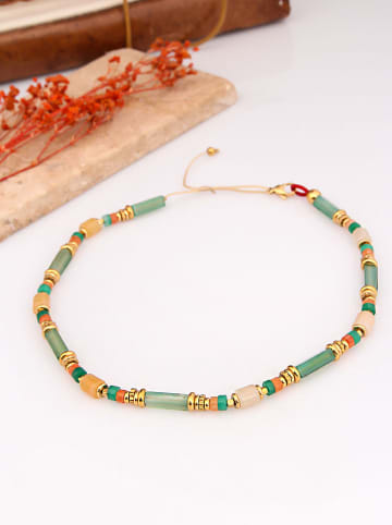Charlize Vergulde ketting met edelstenen - (L)45 cm