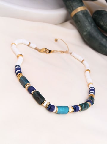 Charlize Vergulde ketting met edelstenen - (L)45 cm