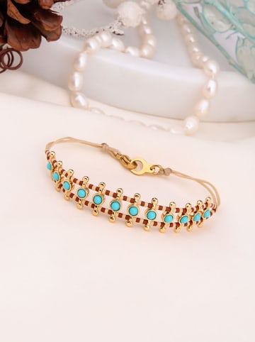 Charlize Vergold. Armkette mit Edelsteinen