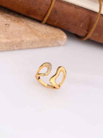 Charlize Vergulde ring met edelstenen