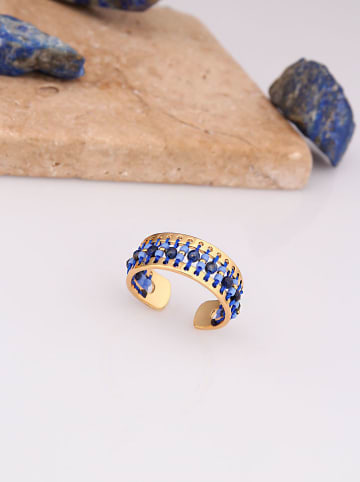 Charlize Vergulde ring met edelstenen