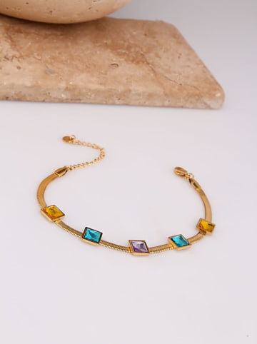 Charlize Vergulde armband met edelstenen