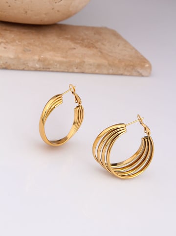 Charlize Pozłacane kolczyki-kreole