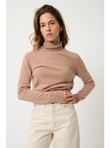 AUTHENTIC CASHMERE Kaschmir-Rollkragenpullover "Bise" in Beige