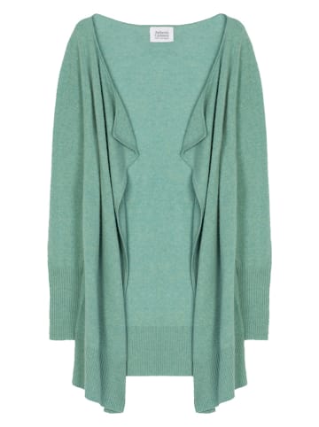 AUTHENTIC CASHMERE Kasjmieren vest "Chesery" cyaan