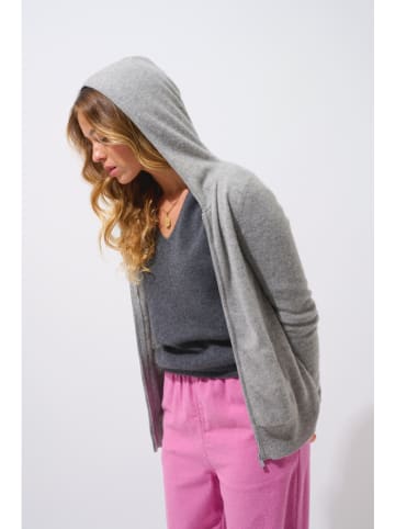 AUTHENTIC CASHMERE Kaschmir-Cardigan "Colombis" in Hellgrau