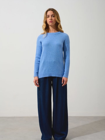 AUTHENTIC CASHMERE Kasjmieren trui "Daria" lichtblauw