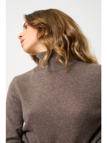 AUTHENTIC CASHMERE Kaszmirowy sweter "Eileen" w kolorze brązowym