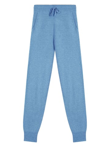 AUTHENTIC CASHMERE Kaszmirowe spodnie "Ferrand" w kolorze błękitnym