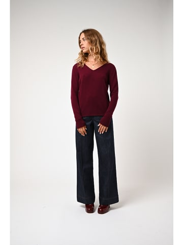 AUTHENTIC CASHMERE Kaschmir-Pullover "Galise" in Bordeaux