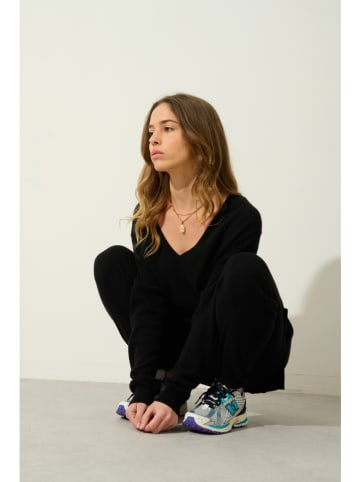 AUTHENTIC CASHMERE Kasjmieren trui "Giegn" zwart