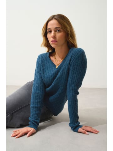 AUTHENTIC CASHMERE Kasjmieren trui "Grasmoor" donkerblauw