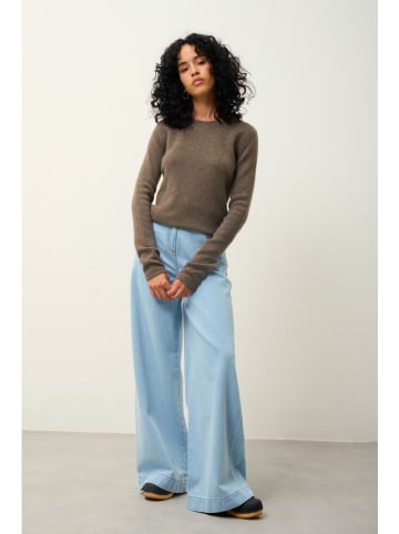 AUTHENTIC CASHMERE Kaszmirowy sweter "Ivy" w kolorze brązowym