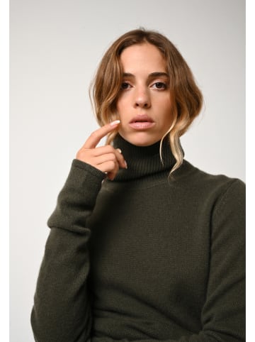 AUTHENTIC CASHMERE Kaszmirowy golf "Linda" w kolorze zielonym