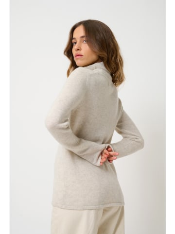 AUTHENTIC CASHMERE Kaszmirowy golf "Linda" w kolorze kremowym