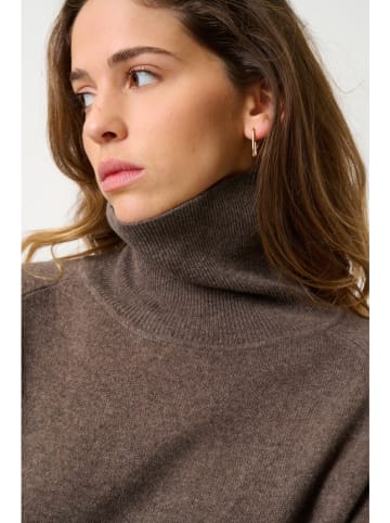 AUTHENTIC CASHMERE Kasjmieren coltrui "Madeline" bruin