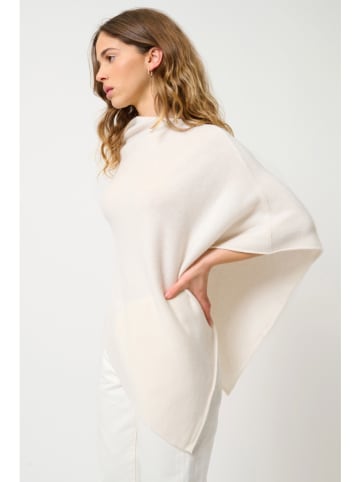 AUTHENTIC CASHMERE Kaszmirowe ponczo "Meryl" w kolorze kremowym