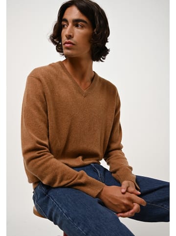 AUTHENTIC CASHMERE Kasjmieren trui "Agel" cognackleurig