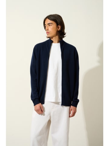 AUTHENTIC CASHMERE Kasjmieren vest "Albaron" donkerblauw