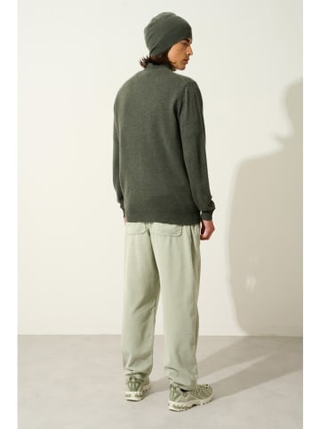 AUTHENTIC CASHMERE Kasjmieren vest "Albaron" kaki