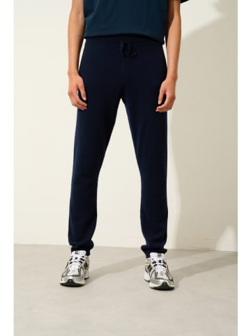 AUTHENTIC CASHMERE Kasjmieren sweatbroek "Bichet" donkerblauw