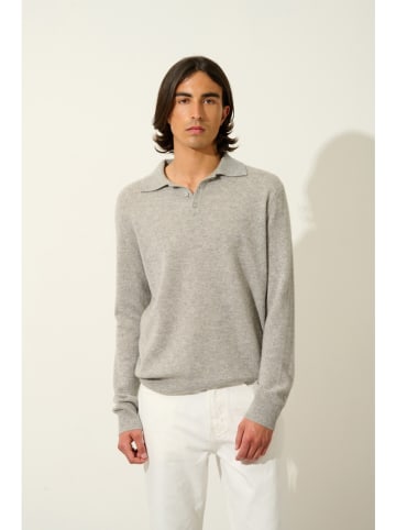 AUTHENTIC CASHMERE Kasjmieren trui "Charvet" grijs